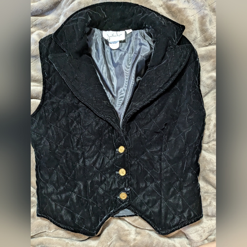 Vintage Jonathan Logan Velvet Vest
